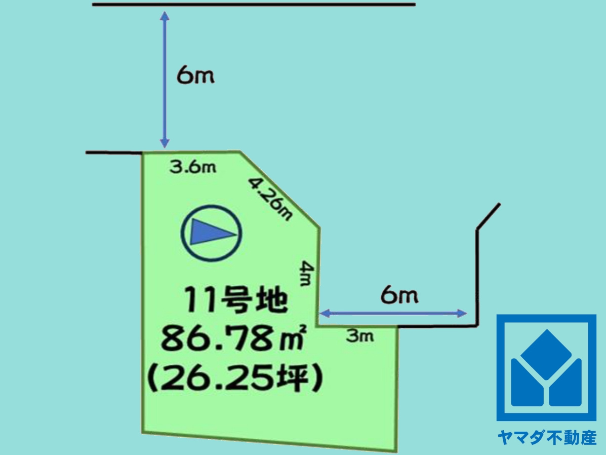 伏見区羽束師古川町　11号地の土地図