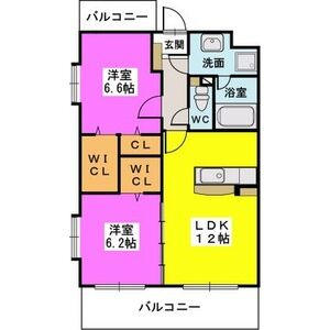 エスペラージュ香椎駅前の間取り