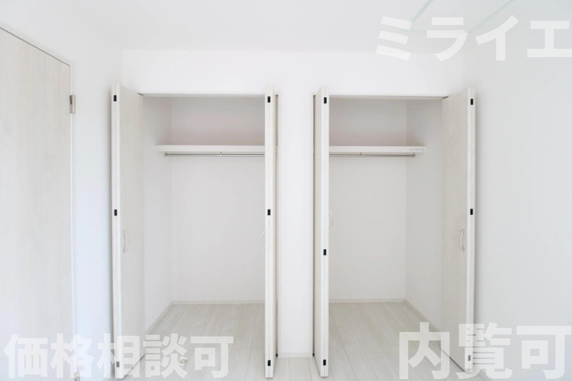 【新築戸建】札幌市東区北19条東10丁目2棟の収納|クローゼット
同仕様物件