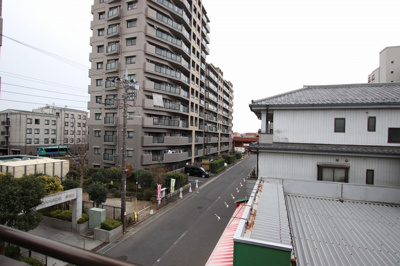 バルコニーからの景色です！