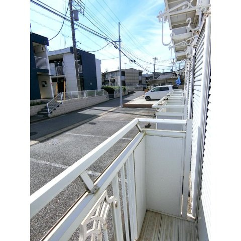 サンハイツのバルコニー