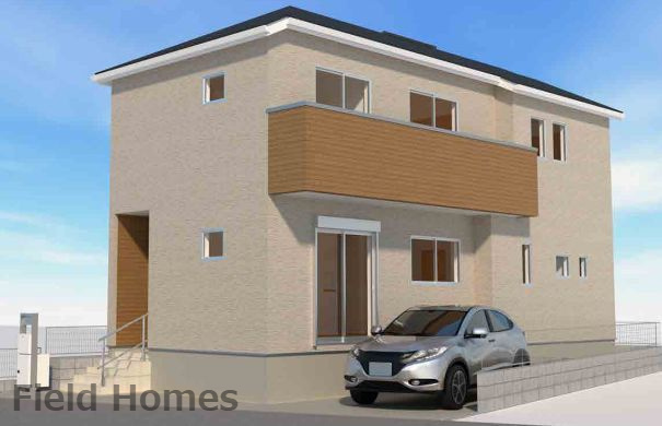 平塚市夕陽ケ丘新築戸建て　第2期1号棟の外観|外観イメージ「平塚市夕陽ケ丘新築戸建て　1号棟」