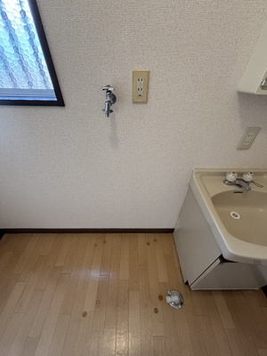 室内洗濯機置き場です