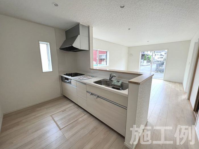 小田原市千代新築戸建て　第12-1号棟のキッチン|使いやすいキッチンです