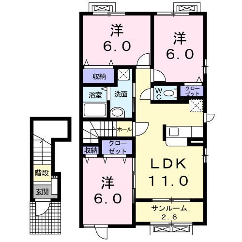 インフィニティーＣの間取り