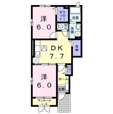 Ｉ・Ｔ　Ｉ棟の間取り