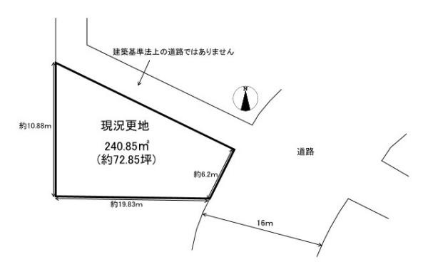 生駒郡三郷町城山台１丁目の売地の土地図