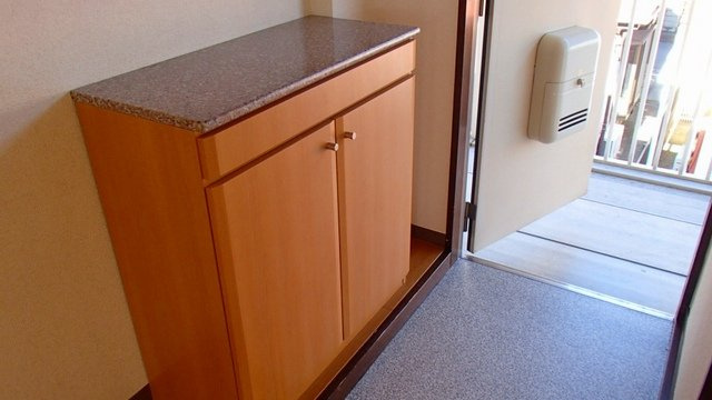 パレス若山の玄関