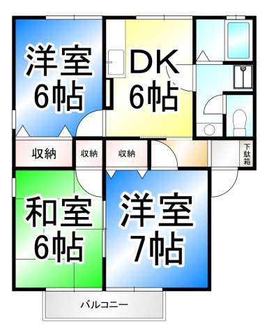 ルピナス風間の間取り