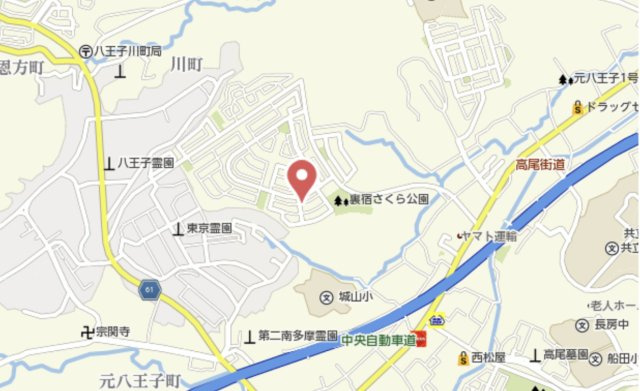 祝　成約　八王子市　元八王子町　中古戸建の地図|～仲介手数料無料☆八王子ひなた不動産～八王子市元八王子町　中古戸建