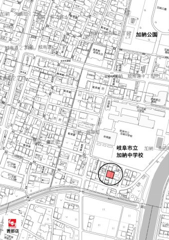 土地　加納舟田町の地図