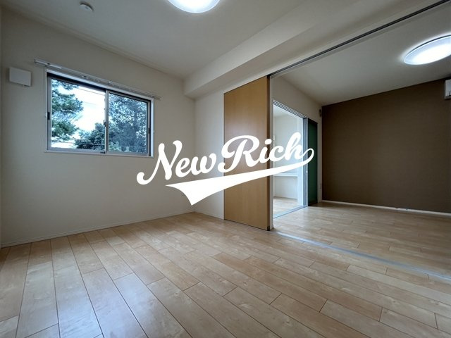 前橋市駒形町のアパートのバルコニー