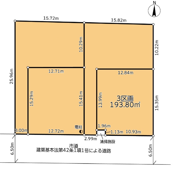 【土地図】 | 船橋市二和西6丁目　全4区画