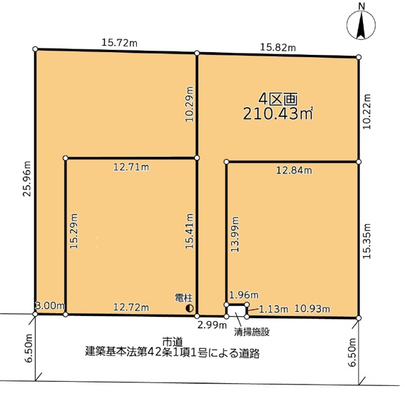 【土地図】 | 船橋市二和西6丁目　全4区画