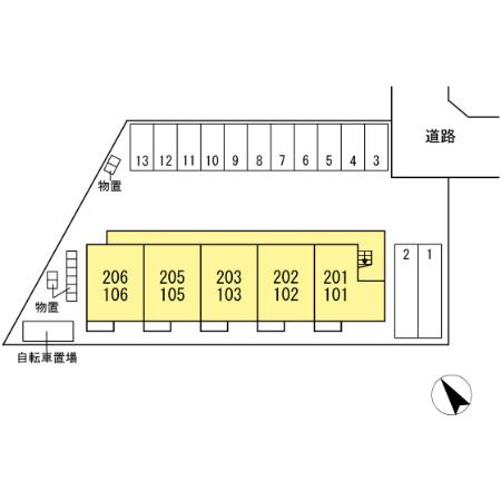 Ｄ－ＲＯＯＭみたけⅠの区画図