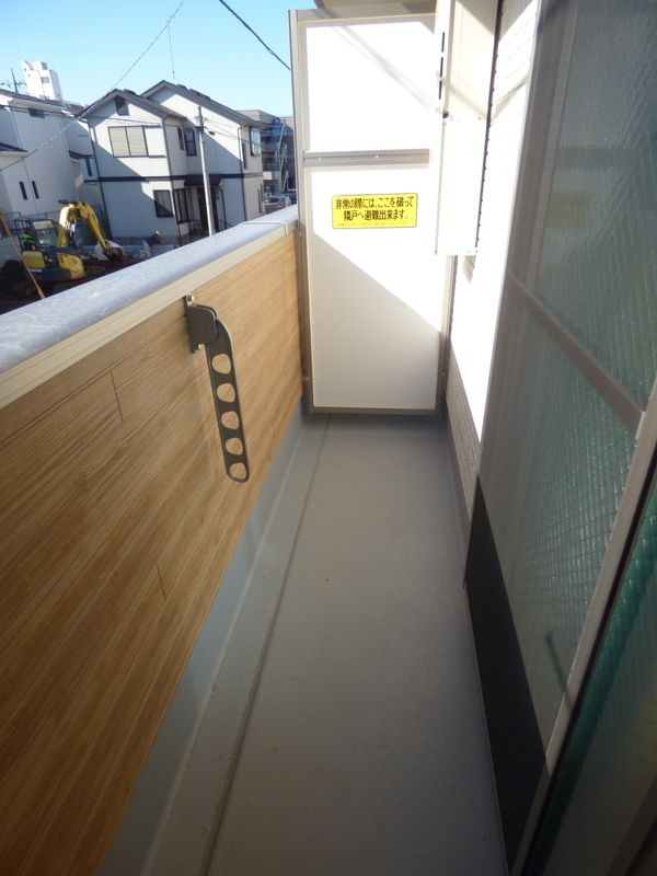 シャイネクス松戸上本郷のバルコニー