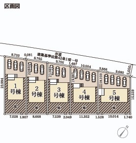 【内郷御厩町4丁目第1／全5棟　5号棟】　選べるマイホームキャンペーン実施中♪の区画図|区画図です。
