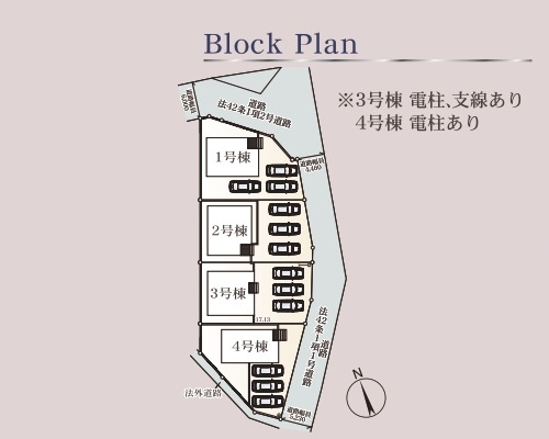 【いわき市泉町滝尻第9】　新築戸建　4号棟　※必ずもらえる選べるキャンペーン実施中！の区画図|全体区画図です。