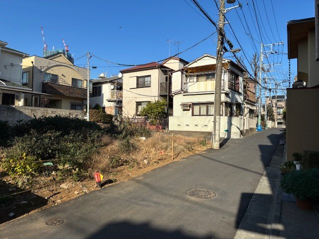 雑司が谷1丁目売地の前面道路含む現地写真