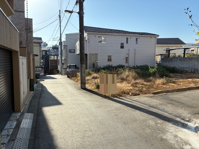 雑司が谷1丁目売地の前面道路含む現地写真