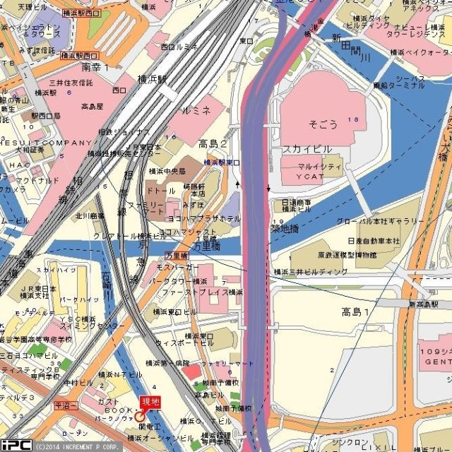 パーク・ノヴァ横浜・参番館の地図