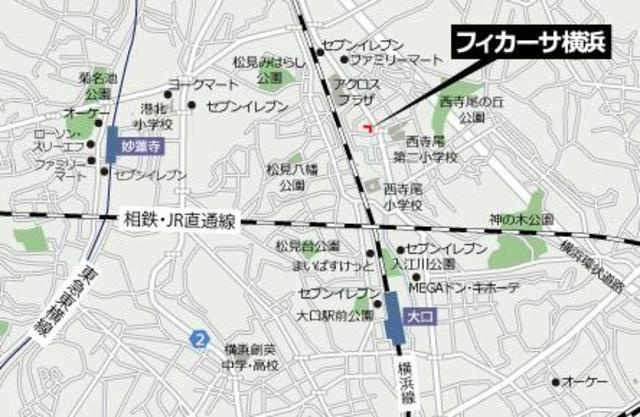フィカーサ横浜の地図