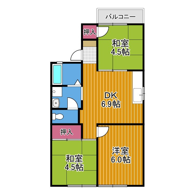 グリーンヒル小金台E棟の間取り