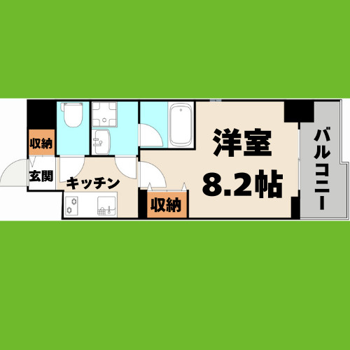レジデンスSUN.Kの間取り