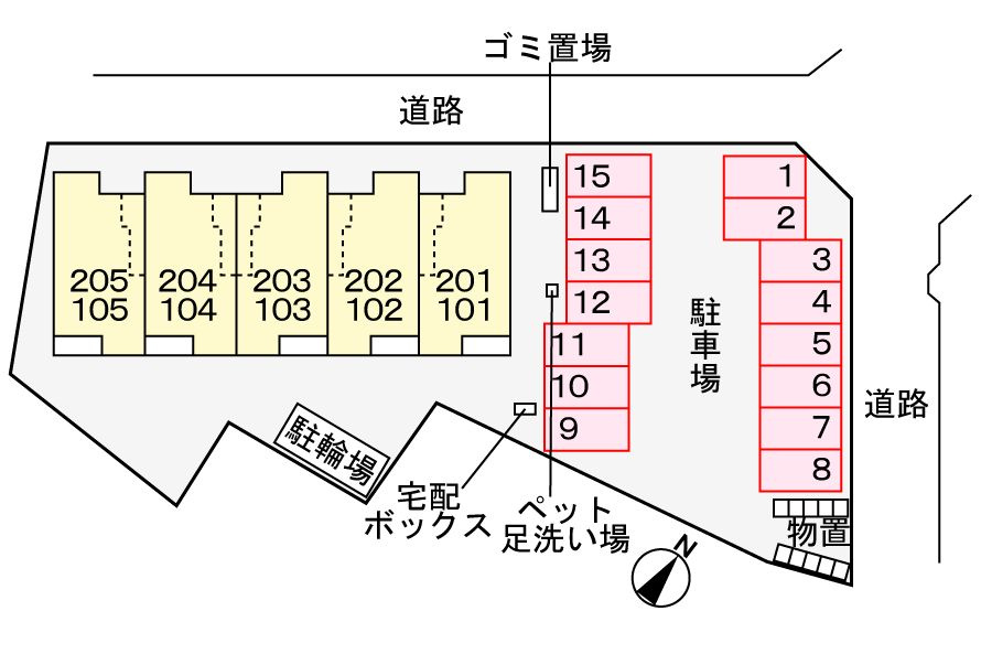 コルヴェールの区画図