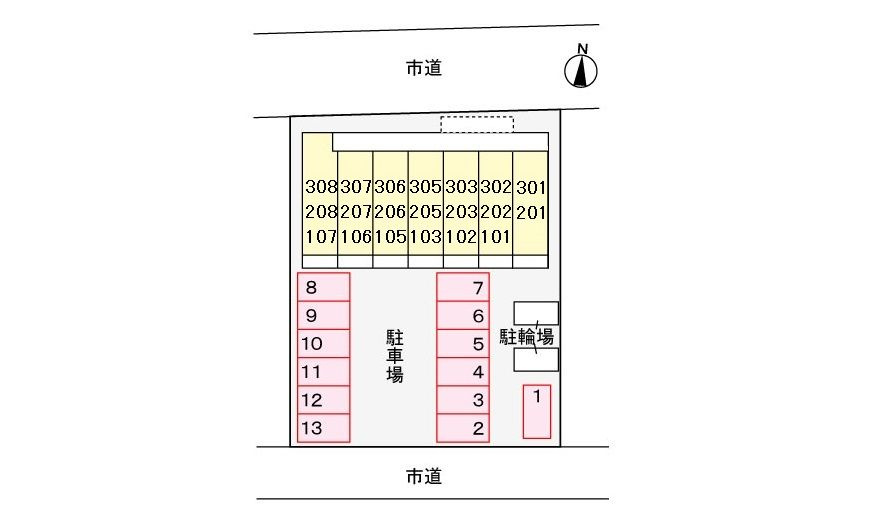 リバーサイド・大江の駐車場