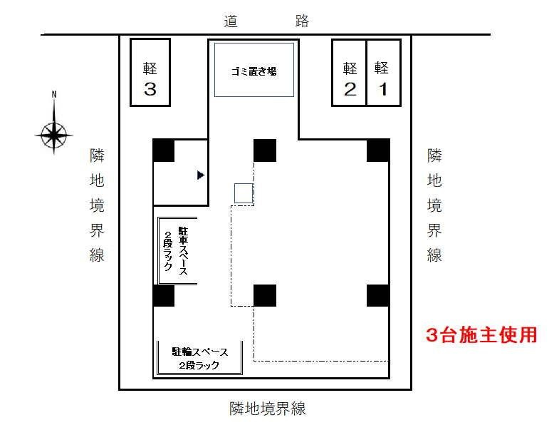ホワイトメゾン新栄の駐車場