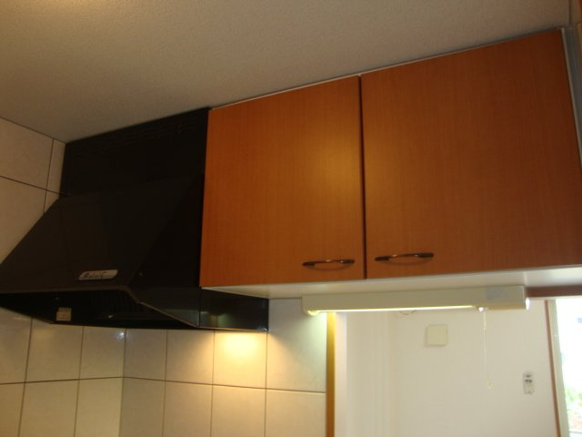 ローズガーデン長塚Ⅱのキッチン|吊棚