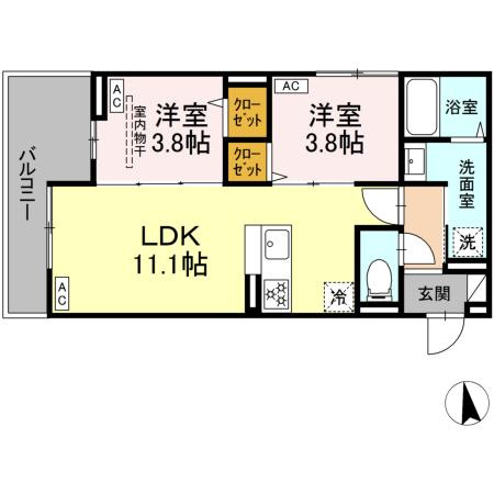 セレスティア新小岩の間取り