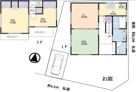 飯能市飯能　中古戸建の間取り