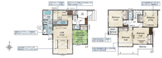 【間取り】 | ブルーミングガーデン桜井市大福 | 間取り