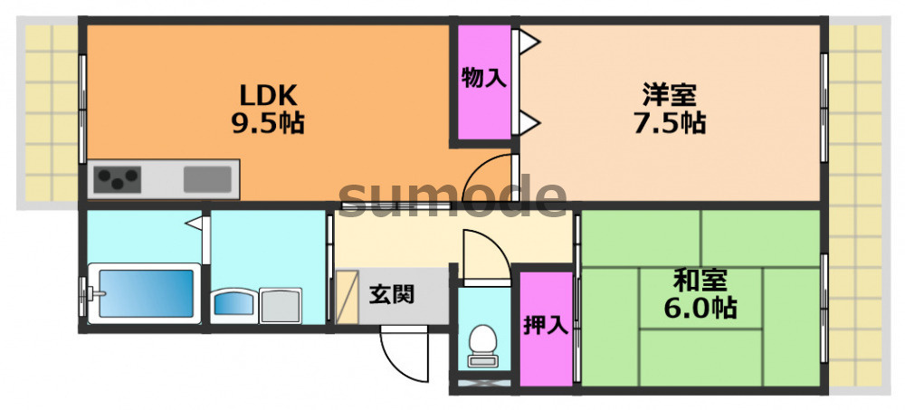 サニーコート2の間取り