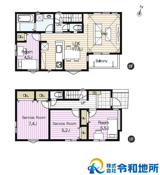 新築戸建　茅ヶ崎市東海岸南4丁目　全2棟の間取り