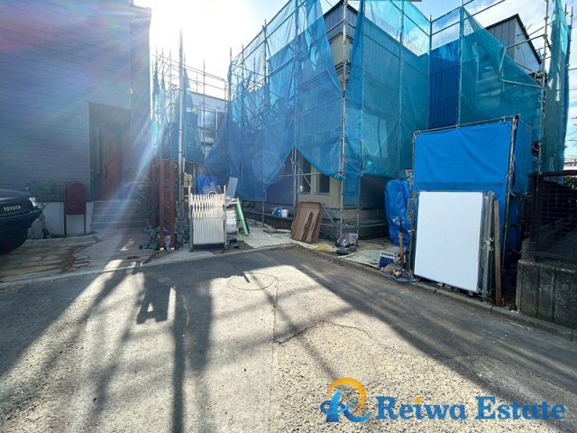 新築戸建　茅ヶ崎市東海岸南4丁目　全2棟の前面道路含む現地写真