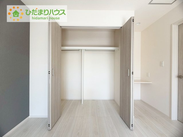 郡山市芳賀三丁目　新築戸建　7号棟の収納|クローゼットタイプの収納は荷物がどこにあるかすぐに見つかります！