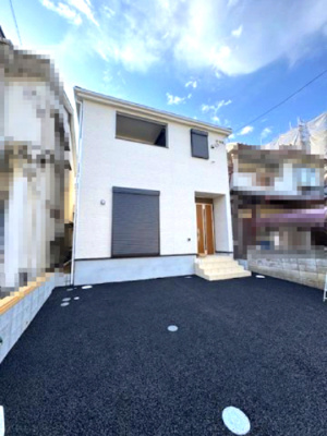 【外観】 | Cradle garden堺市堺区西湊町第1 | 限定1棟！耐震等級3／ZEH水準省エネ住宅！完成済につき、内覧可能。お問い合わせはお気軽にどうぞ。