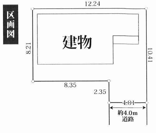 大和市下鶴間　中古戸建の区画図