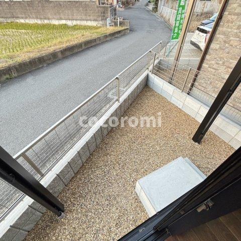 下植野小字宮本　新築戸建ての庭