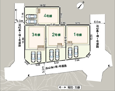 【区画図】 | 狭山市広瀬台第12　全4棟　2号棟 | 2号棟