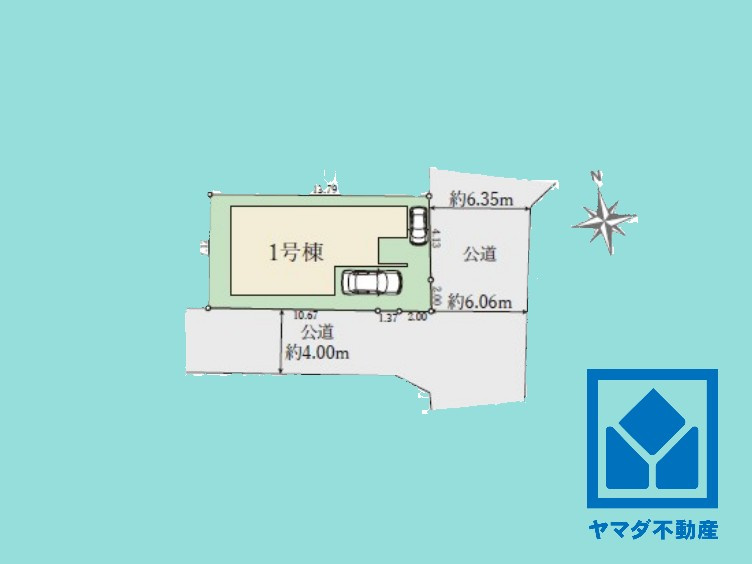 伏見区醍醐岸ノ上町　１号棟の区画図