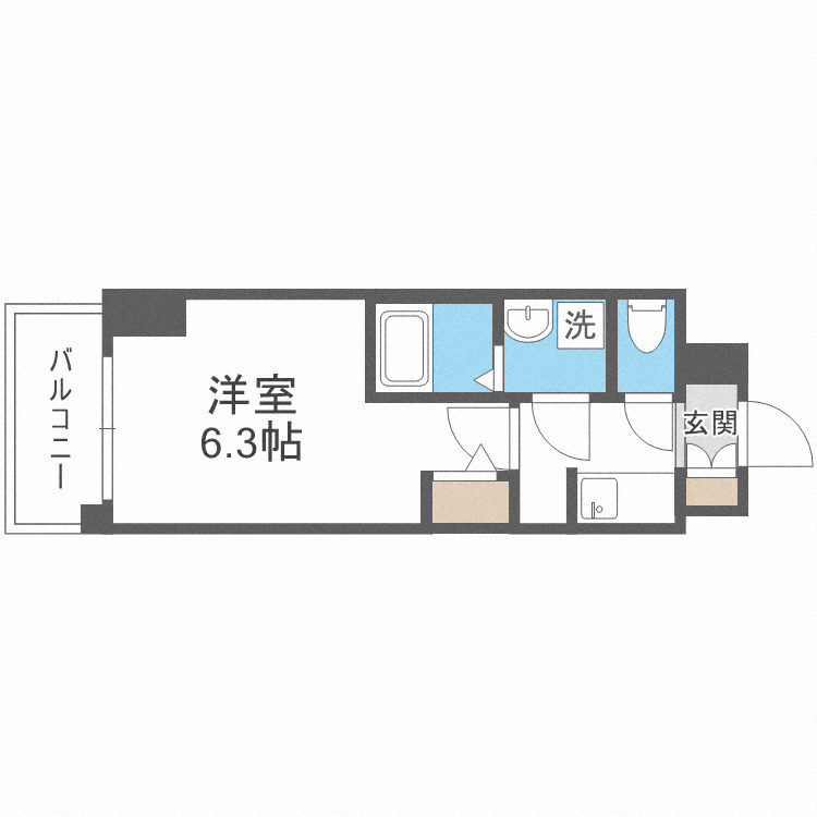 S-RESIDENCE福島玉川Tresの間取り