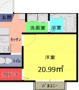 リアン大和田の間取り