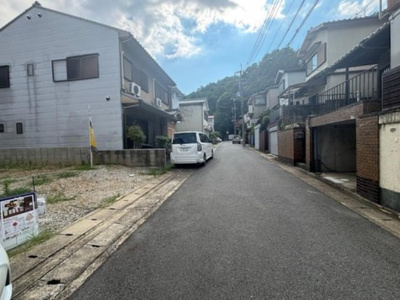 【前面道路含む現地写真】 | 山科区上花山桜谷　新築戸建