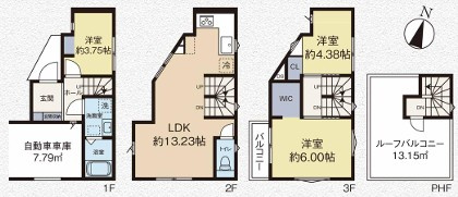 新座市野寺4丁目　新築一戸建　西武池袋線　保谷の間取り