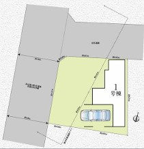 新座市野寺4丁目　新築一戸建　西武池袋線　保谷の区画図
