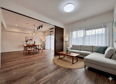 【居間・リビング】 | ライオンズマンション室見ガーデン | 施工例